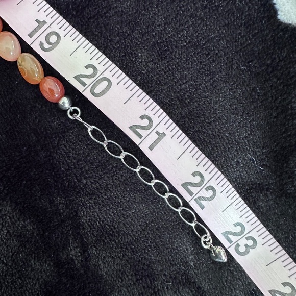 Carnelian agate chunk bead necklace by Jay King - Picture 9 of 12